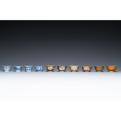 362 - A very extensive collection of Chinese cups and saucers, Kangxi and laterDescription:Dia.: 14 cm (th... 