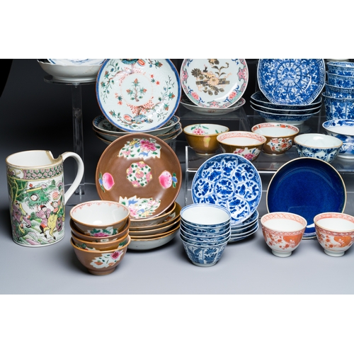 362 - A very extensive collection of Chinese cups and saucers, Kangxi and laterDescription:Dia.: 14 cm (th... 