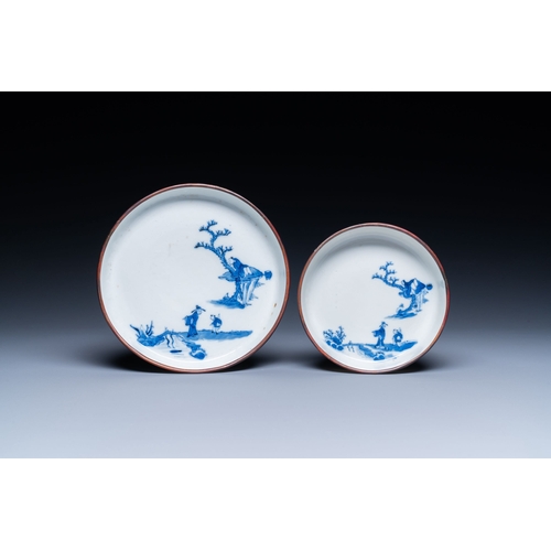 463 - A collection of Chinese blue and white 'Bleu de Hue' wares for the Vietnamese market, 19th C.Descrip... 