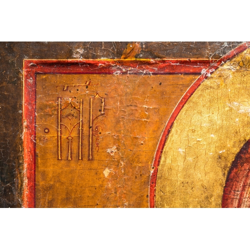 1118 - A Russian 'Mother of God' icon, 19th C.Description:Dim.: 52,5 x 44 cmCondition reports:Please contac... 