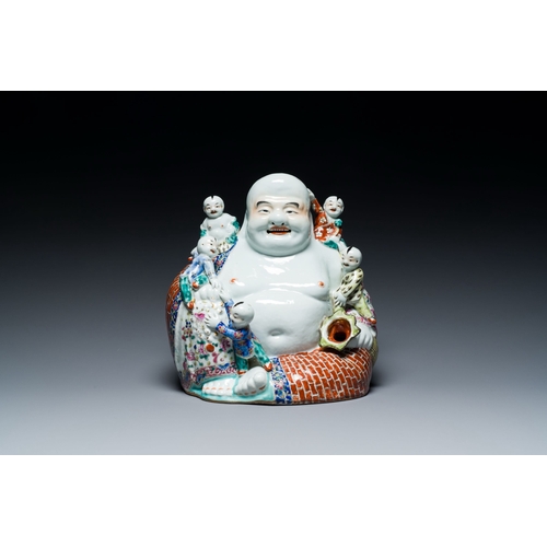 551 - A Chinese famille rose figure of Buddha, Zhu Mao Ji Zao æ±èè¨é  mark, RepublicDescription:H.: 2... 