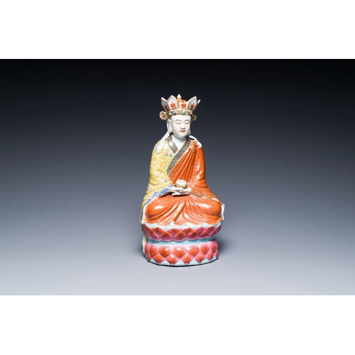 561 - A Chinese famille rose figure of Doumu, Zhu Mao Ji Zao æ±èè¨é  mark, RepublicDescription:H.: 30... 