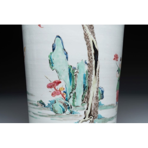 323 - A fine Chinese famille rose 'Sanxing' vase, YongzhengH.: 44,5 cm
 Provenance: An important British p... 