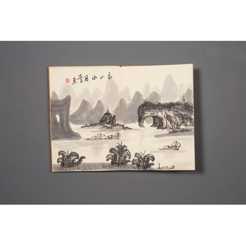 594 - Three Chinese albums: Xu Beihong (1895-1953), Bada Shanren å«å¤§äºº(1626-1705) and anonymous, ink a... 