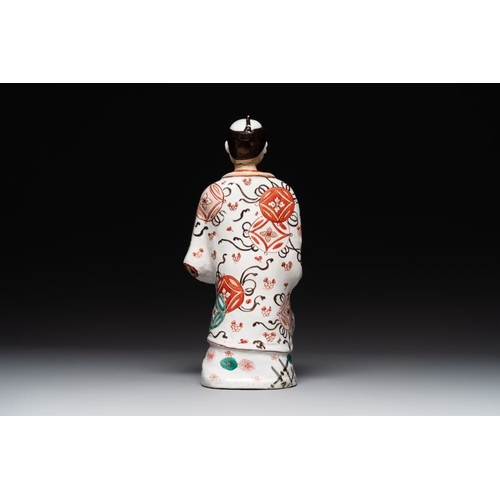 932 - A Japanese Imari figure of a Bijin, Edo, 1st half 18th C.H.: 37 cmThe absence of a condition report ... 