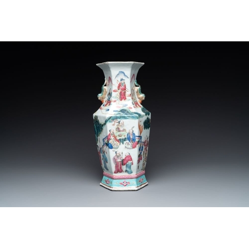 1006 - A collection of six Chinese blue and white, famille rose and verte wares, Kangxi and Tongzhi mark, 1... 