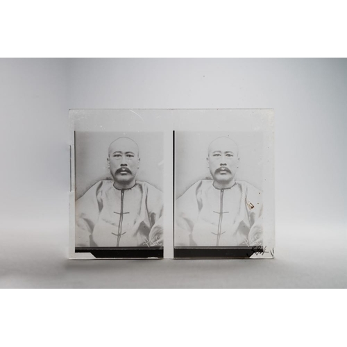 1016 - A collection of 83 wet-collodion portrait negatives on glass, China, 19th C.Dim.: 17,8 x 12,8 cm (ea... 