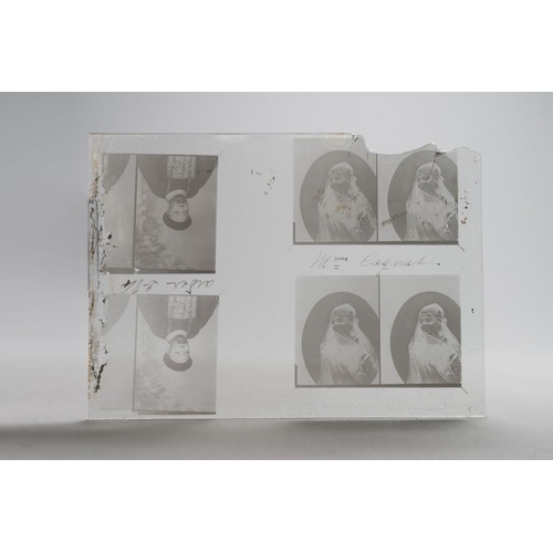 1016 - A collection of 83 wet-collodion portrait negatives on glass, China, 19th C.Dim.: 17,8 x 12,8 cm (ea... 