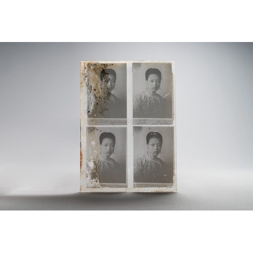 1016 - A collection of 83 wet-collodion portrait negatives on glass, China, 19th C.Dim.: 17,8 x 12,8 cm (ea... 