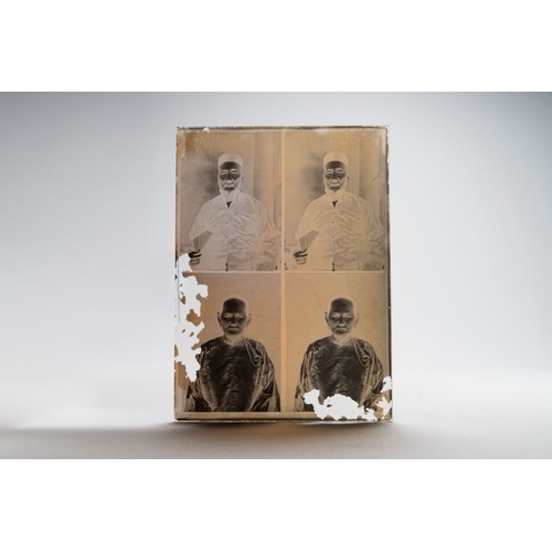 1016 - A collection of 83 wet-collodion portrait negatives on glass, China, 19th C.Dim.: 17,8 x 12,8 cm (ea... 