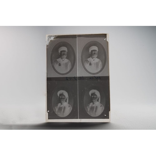 1016 - A collection of 83 wet-collodion portrait negatives on glass, China, 19th C.Dim.: 17,8 x 12,8 cm (ea... 