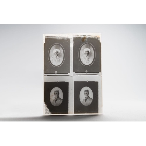 1016 - A collection of 83 wet-collodion portrait negatives on glass, China, 19th C.Dim.: 17,8 x 12,8 cm (ea... 