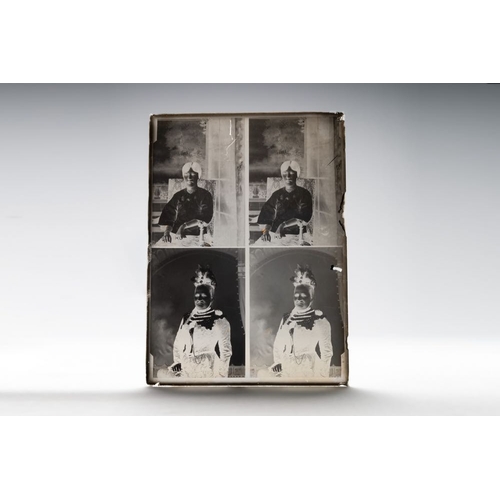 1016 - A collection of 83 wet-collodion portrait negatives on glass, China, 19th C.Dim.: 17,8 x 12,8 cm (ea... 