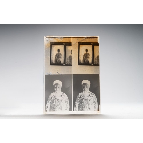 1016 - A collection of 83 wet-collodion portrait negatives on glass, China, 19th C.Dim.: 17,8 x 12,8 cm (ea... 