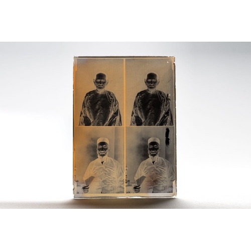 1016 - A collection of 83 wet-collodion portrait negatives on glass, China, 19th C.Dim.: 17,8 x 12,8 cm (ea... 