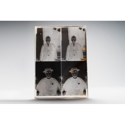 1016 - A collection of 83 wet-collodion portrait negatives on glass, China, 19th C.Dim.: 17,8 x 12,8 cm (ea... 