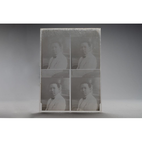 1016 - A collection of 83 wet-collodion portrait negatives on glass, China, 19th C.Dim.: 17,8 x 12,8 cm (ea... 