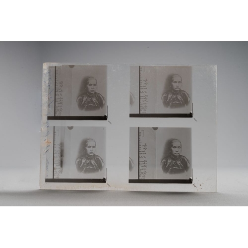 1016 - A collection of 83 wet-collodion portrait negatives on glass, China, 19th C.Dim.: 17,8 x 12,8 cm (ea... 