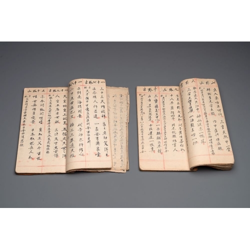 1026 - Collection of ten Chinese books about Taoism and an album after Giuseppe Castiglione (1688-1766): 'O... 