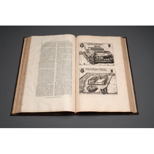 1106 - Verheerlykt Vlaandre, Flandria Illustrata, an illustrated chronicle of Flanders in three tomes and t... 