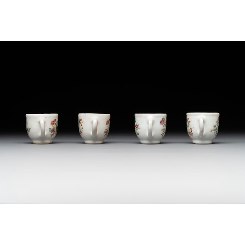 222 - A rare complete Chinese famille rose 8-person miniature tea service comprising 28 pieces, QianlongL.... 