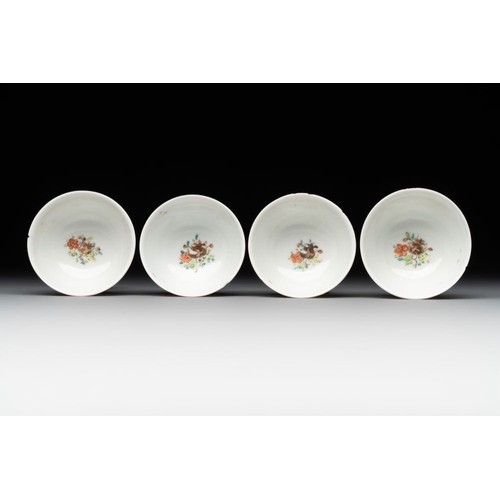 222 - A rare complete Chinese famille rose 8-person miniature tea service comprising 28 pieces, QianlongL.... 