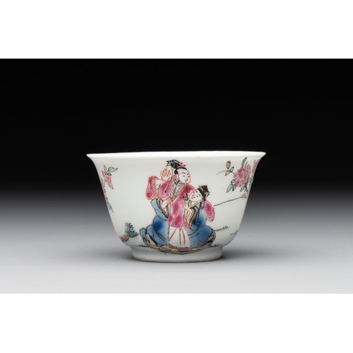 227 - A fine Chinese famille rose 'Xi Xiang Ji' cup and saucer, YongzhengDia.: 11,3 cm (the saucer)Dia.: 6... 