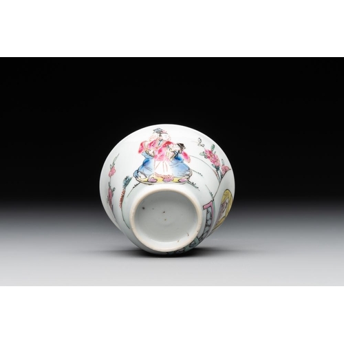 227 - A fine Chinese famille rose 'Xi Xiang Ji' cup and saucer, YongzhengDia.: 11,3 cm (the saucer)Dia.: 6... 