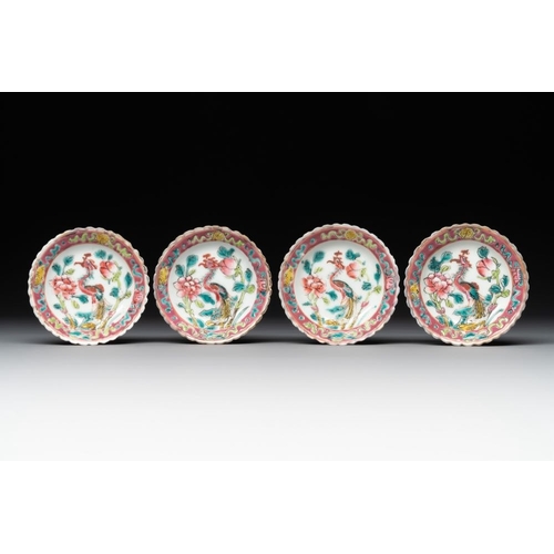 407 - A collection of 16 Chinese famille rose wares for the Straits or Peranakan market, 19th C.Dia.: 22,5... 