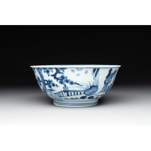 947 - A Chinese blue and white 'immortals' bowl, Yongzheng/QianlongDia.: 17,8 cm - H.: 7,8 cm
... 