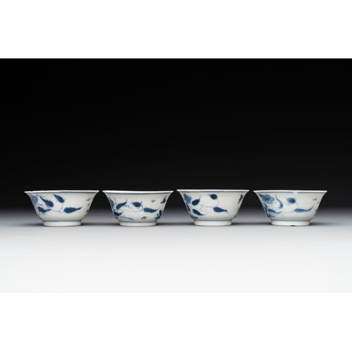 966 - A collection of 22 Chinese blue, white and polychrome wares, Yongzheng and Ruo Shen Zhen Cang mark, ... 