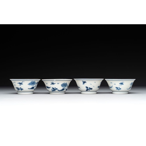 966 - A collection of 22 Chinese blue, white and polychrome wares, Yongzheng and Ruo Shen Zhen Cang mark, ... 