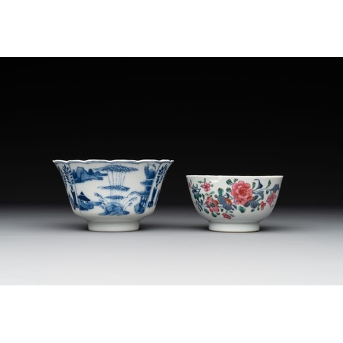 966 - A collection of 22 Chinese blue, white and polychrome wares, Yongzheng and Ruo Shen Zhen Cang mark, ... 