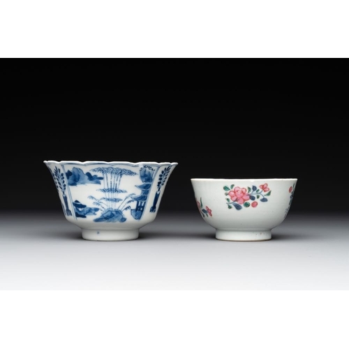 966 - A collection of 22 Chinese blue, white and polychrome wares, Yongzheng and Ruo Shen Zhen Cang mark, ... 