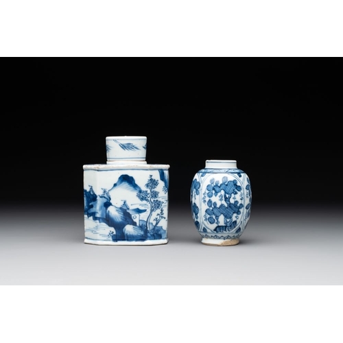 966 - A collection of 22 Chinese blue, white and polychrome wares, Yongzheng and Ruo Shen Zhen Cang mark, ... 