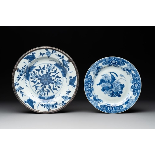 881 - A collection of 17 Chinese blue and white, famille rose and Imari-style wares, Kangxi/QianlongDia.: ... 