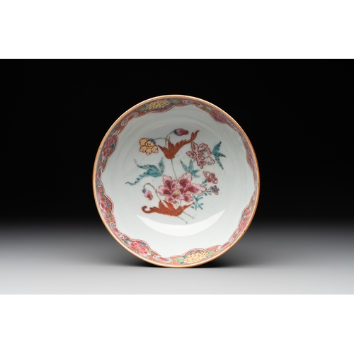 141 - 12 Chinese capucin-ground wares, Yongzheng/QianlongDia.: 22,5 cm (the plates) Dia.: 15 cm - H.: 7,3 ... 