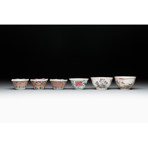 152 - 14 Chinese famille rose and English-decorated wares, Yongzheng/QianlongDim.: 28,8 x 20,6 x 3,2 cm (t... 