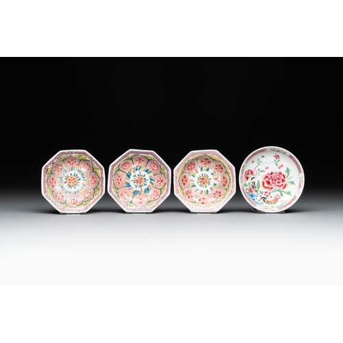 152 - 14 Chinese famille rose and English-decorated wares, Yongzheng/QianlongDim.: 28,8 x 20,6 x 3,2 cm (t... 