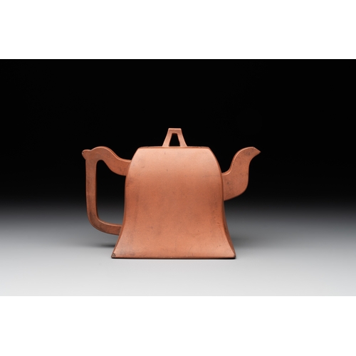 807 - Five Chinese Yixing stoneware teapots, 19/20th C.L.: 20 cm - H.: 11 cm (the largest) L.: 13,5 cm - H... 