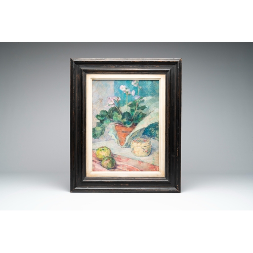 851 - Pan Yuliang (1899-1977): 'Still life', oil on boardDim.: 65 x 53,8 cm (the frame) Dim.: 44,8 x 32,8 ... 