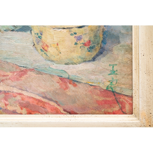 851 - Pan Yuliang (1899-1977): 'Still life', oil on boardDim.: 65 x 53,8 cm (the frame) Dim.: 44,8 x 32,8 ... 