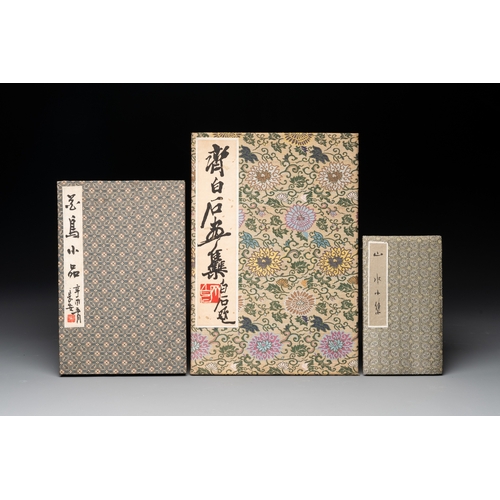 857 - Three albums: Mohan, after Qi Baishi and anonymous, Rong Bao Zhai studio, Beijing, 1952Dim.: 31,7 x ... 