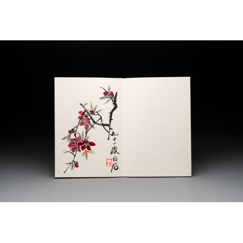 857 - Three albums: Mohan, after Qi Baishi and anonymous, Rong Bao Zhai studio, Beijing, 1952Dim.: 31,7 x ... 