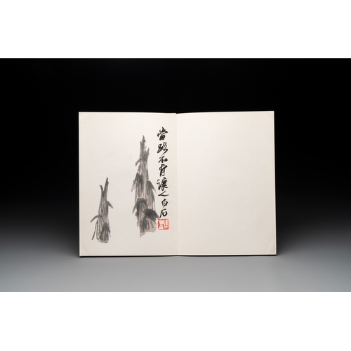 857 - Three albums: Mohan, after Qi Baishi and anonymous, Rong Bao Zhai studio, Beijing, 1952Dim.: 31,7 x ... 