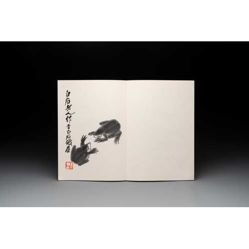 857 - Three albums: Mohan, after Qi Baishi and anonymous, Rong Bao Zhai studio, Beijing, 1952Dim.: 31,7 x ... 