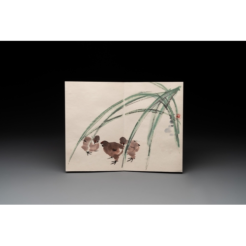 857 - Three albums: Mohan, after Qi Baishi and anonymous, Rong Bao Zhai studio, Beijing, 1952Dim.: 31,7 x ... 