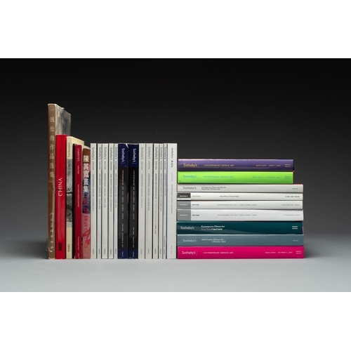 420 - A collection of 28 books and catalogues on Chinese contemporary artVarious dimensions.
 Sotheby's Ho... 