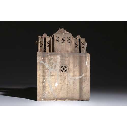 19 - A large and fine Chinese polychrome-glazed Shiwan stoneware group of immortals, 19th C.Dim.: 64,5 x ... 