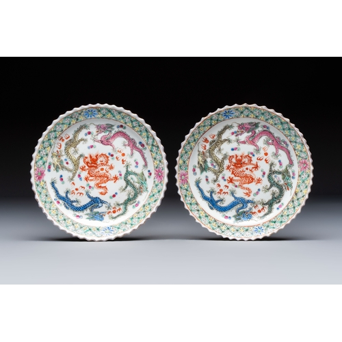 3 - A group of 10 Chinese famille rose wares for the Straits or Peranakan market, various marks, 19/20th... 